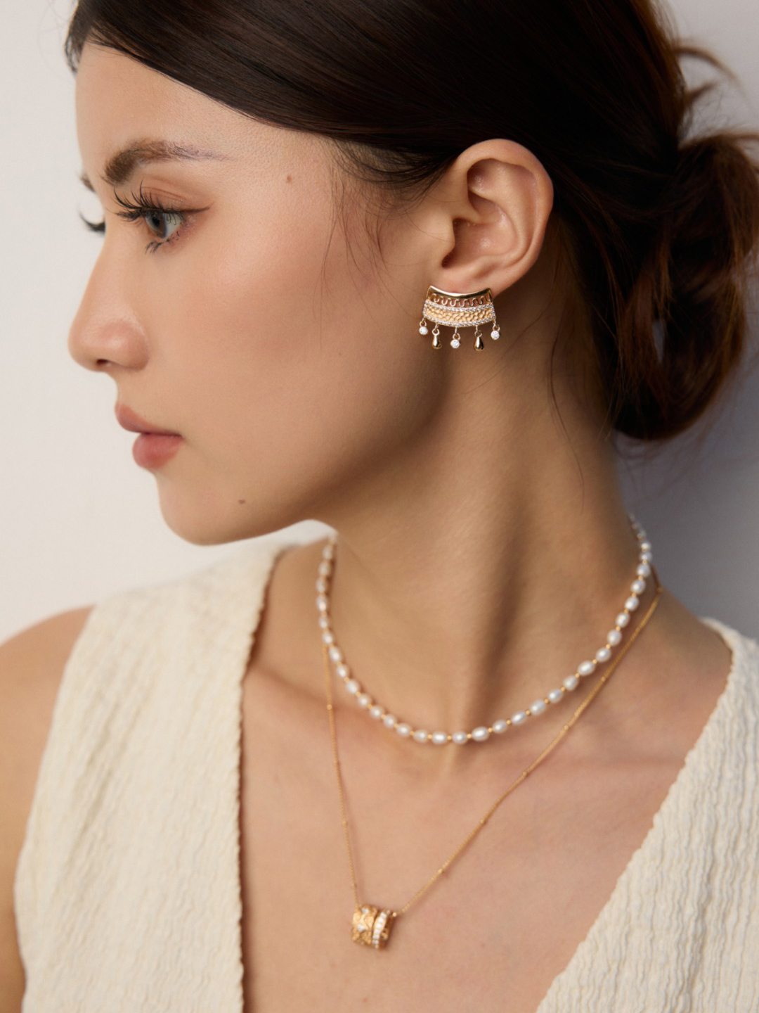 Regal Fan CZ Chandeliers in Sterling Silver - Image 2