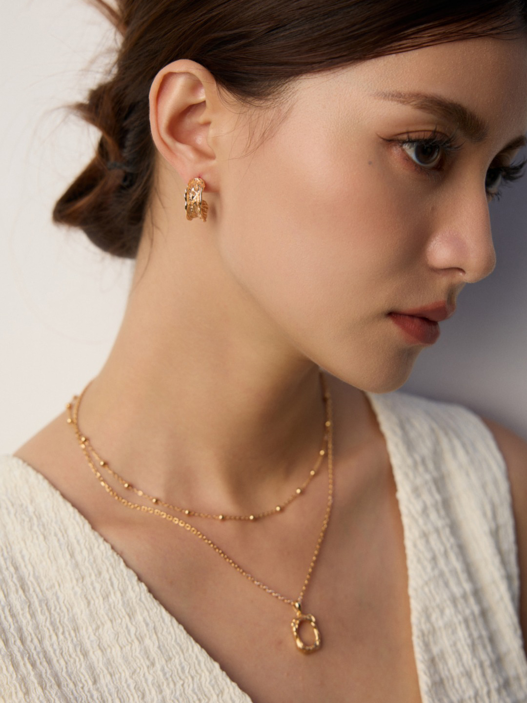 Elemental Crest Hoops in Sterling Silver - Image 2