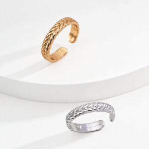 Textured Sterling Silver Braided Ring