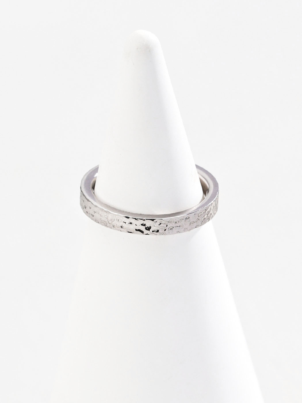 Hammered Sterling Silver Open Ring - Image 4