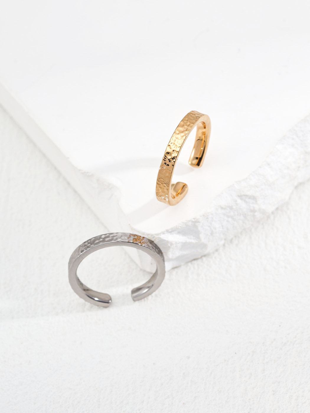 Hammered Sterling Silver Open Ring