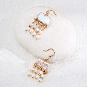 Ocean Mist Pearl Dangles in Sterling Silver