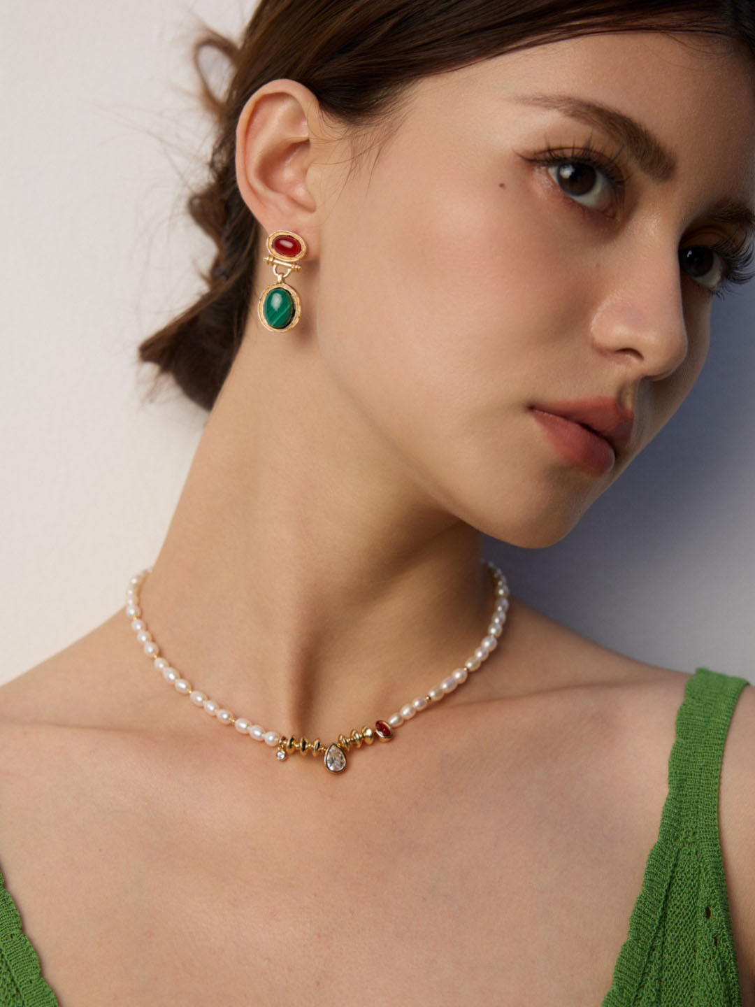 Forest Sunrise Malachite Agate Drops Sterling Silver - Image 5