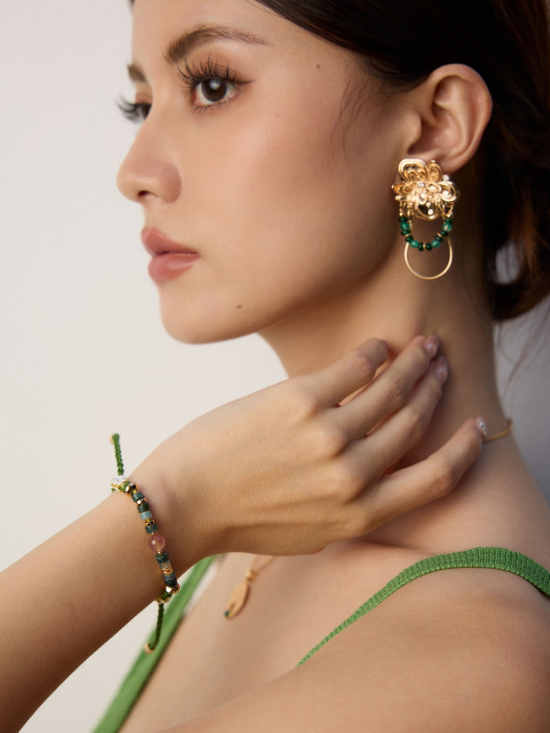 Royal Bloom Chandeliers Sterling Silver Earrings - Image 4