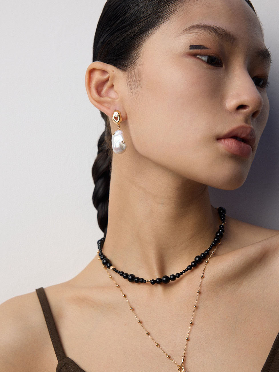 Starlit Drops Baroque Pearl CZ Drops Sterling Silver - Image 4