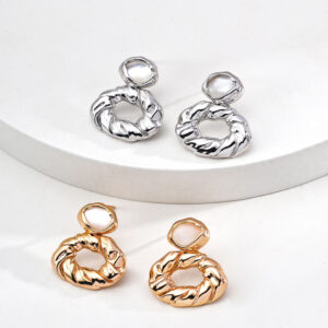 Eclipse Mother of Pearl Drops in Sterling Silver