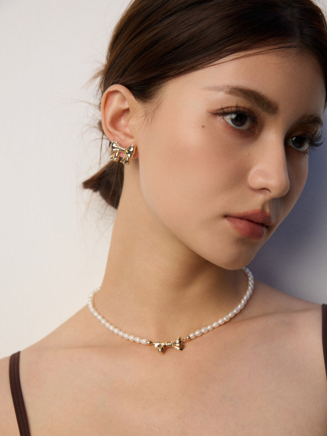 Bow Sterling Silver Studs Vintage Ribbon Earrings - Image 6