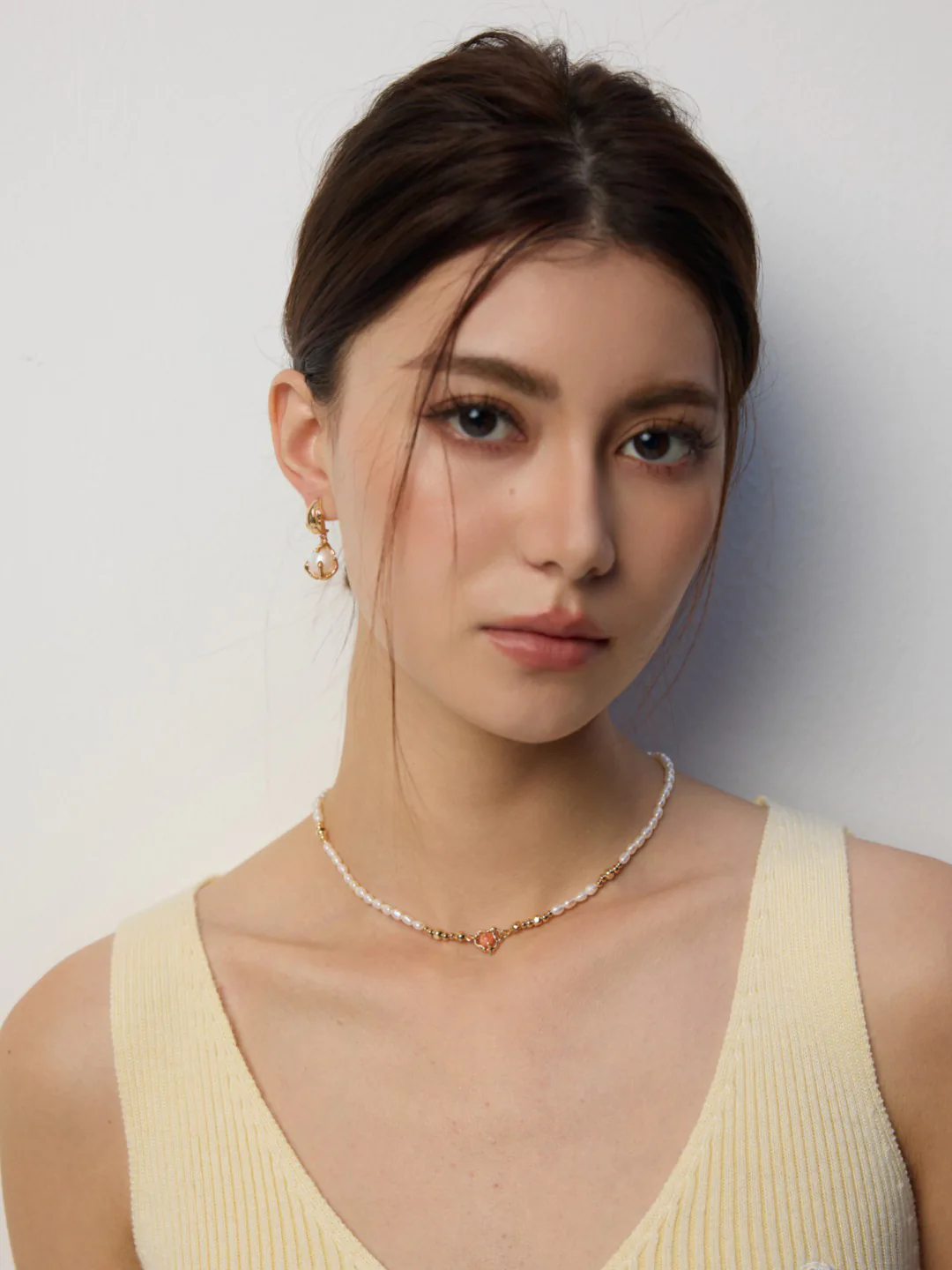 Meadow Pearl Necklace with Rhodochrosite Accent - Image 5