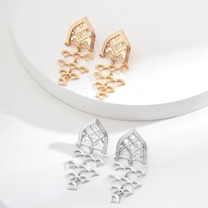 Cathedral Grace Drop Earrings in Sterling Silver