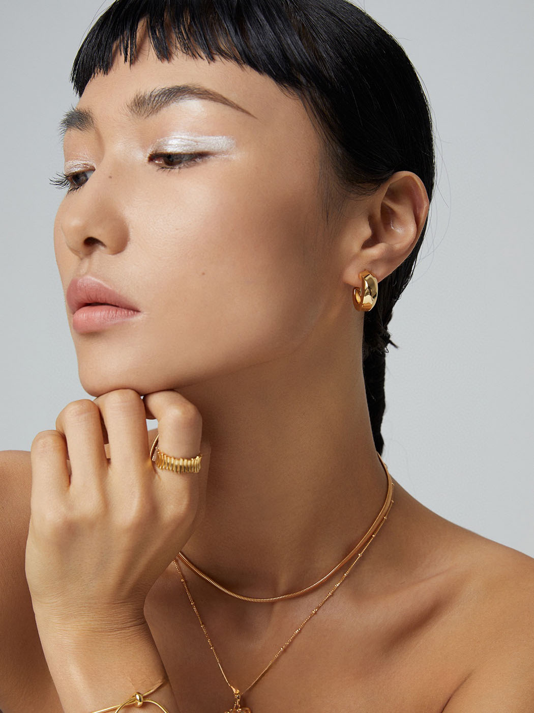 Gear Texture Silver Ring S925 Minimalist Statement Design - Image 6