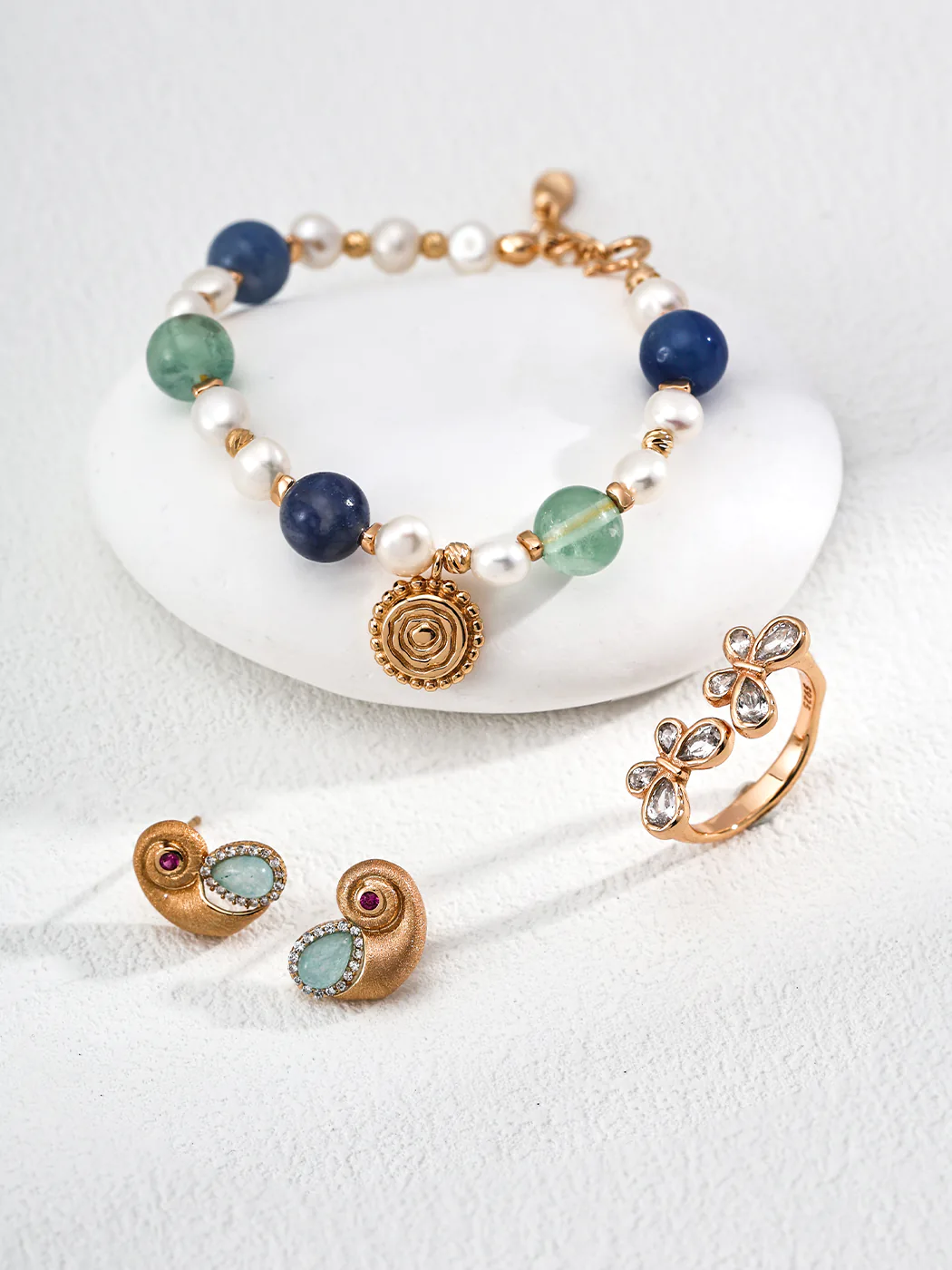 Dancing Butterflies CZ Ring in Sterling Silver - Image 5