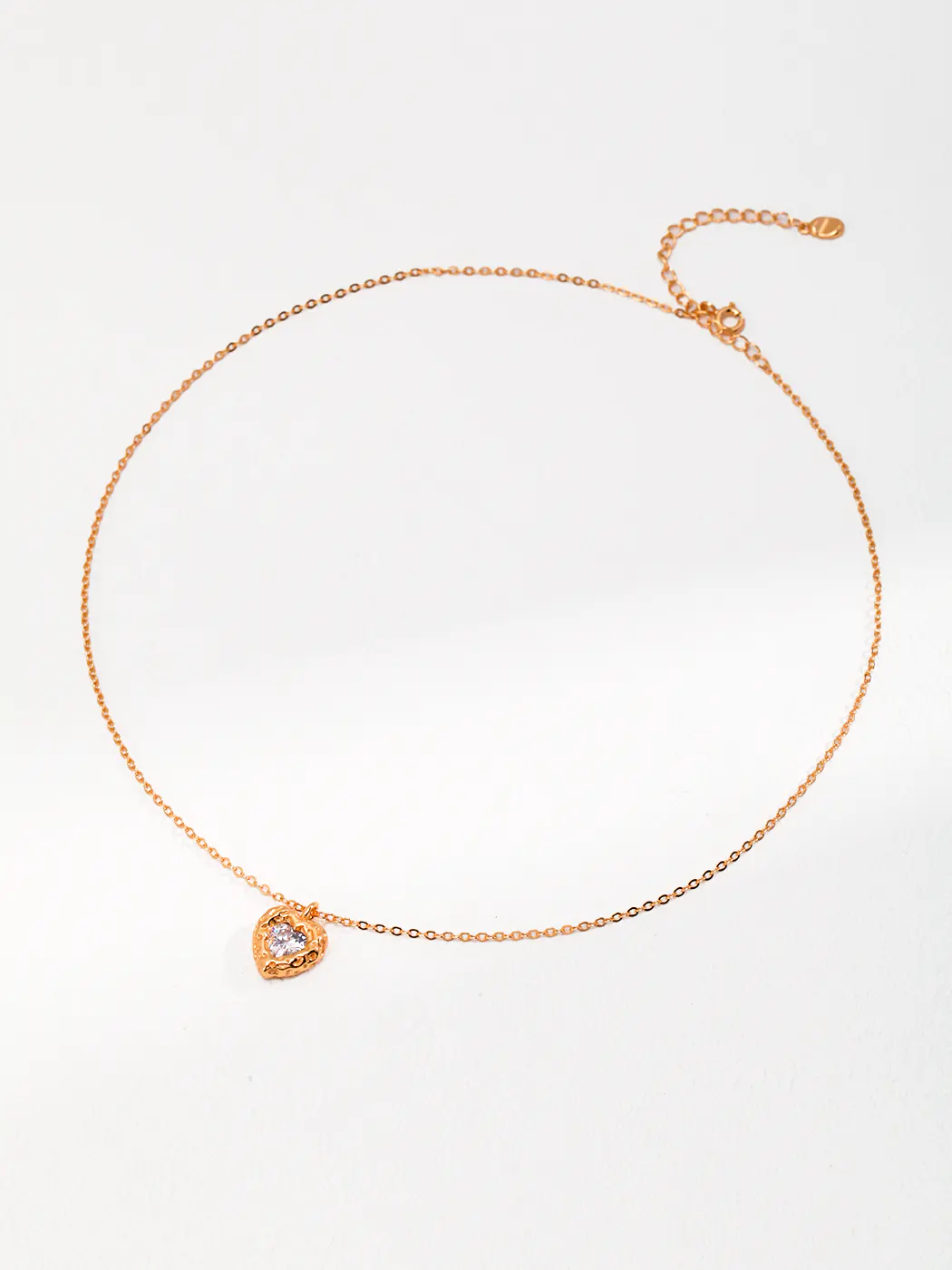 Velour Heart Necklace S925 Silver Ruby CZ Pendant - Image 8