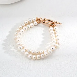 Forma Duo Natural Pearl Bracelet S925 Sterling Silver