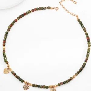 Boho Forest Heart Necklace in Sterling Silver