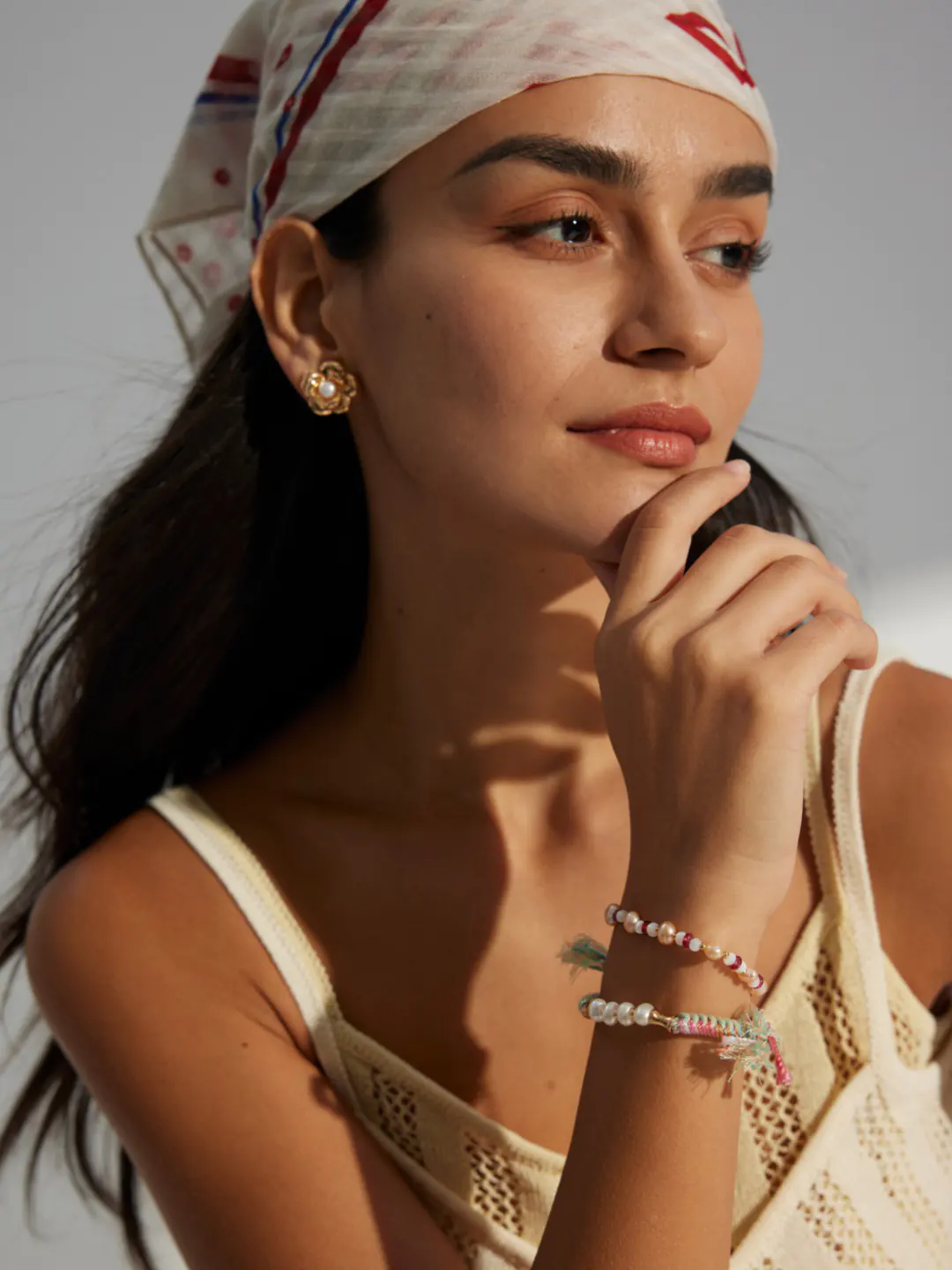 Dewheart Bloom Pearl Studs in Sterling Silver - Image 4