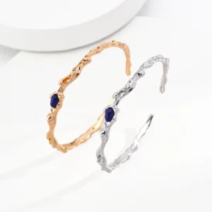 Lapis Ember Bracelet in Sterling Silver