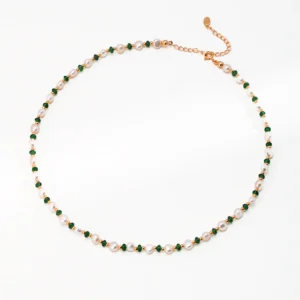 Bead Waltz Natural Pearl Choker S925 Sterling Silver