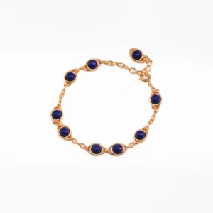 Indigo Dawn Lapis Lazuli Bracelet S925 Silver
