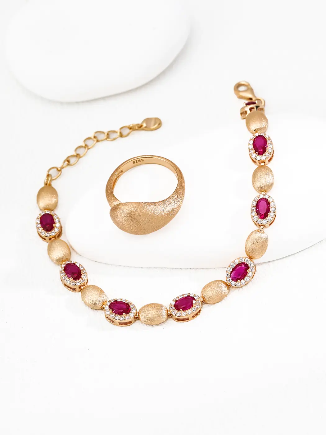 Noble Heirloom Zircon Gem Bracelet in Sterling Silver - Image 3