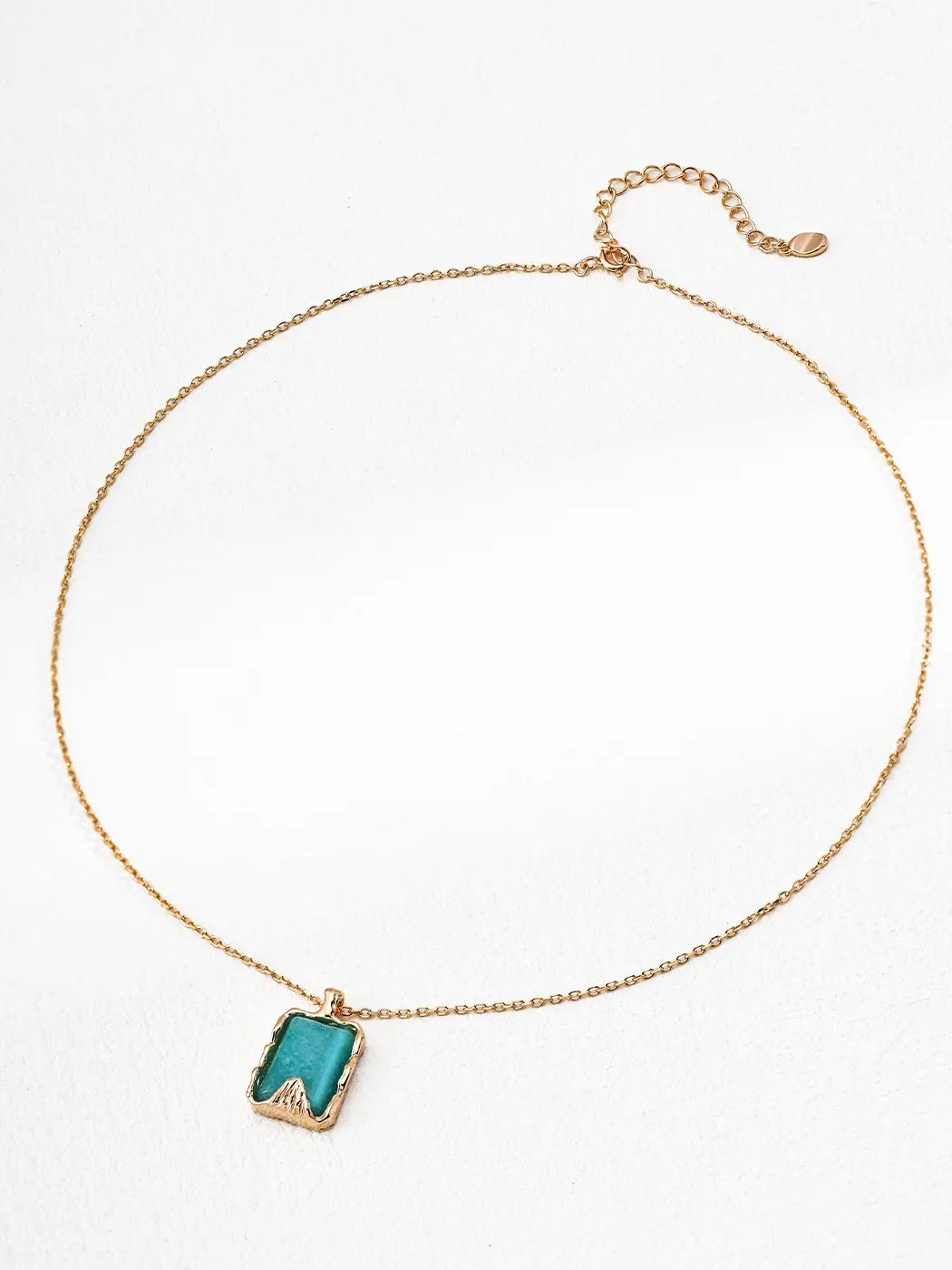 Mountain Lake Pendant with Amazonite in Sterling Silver