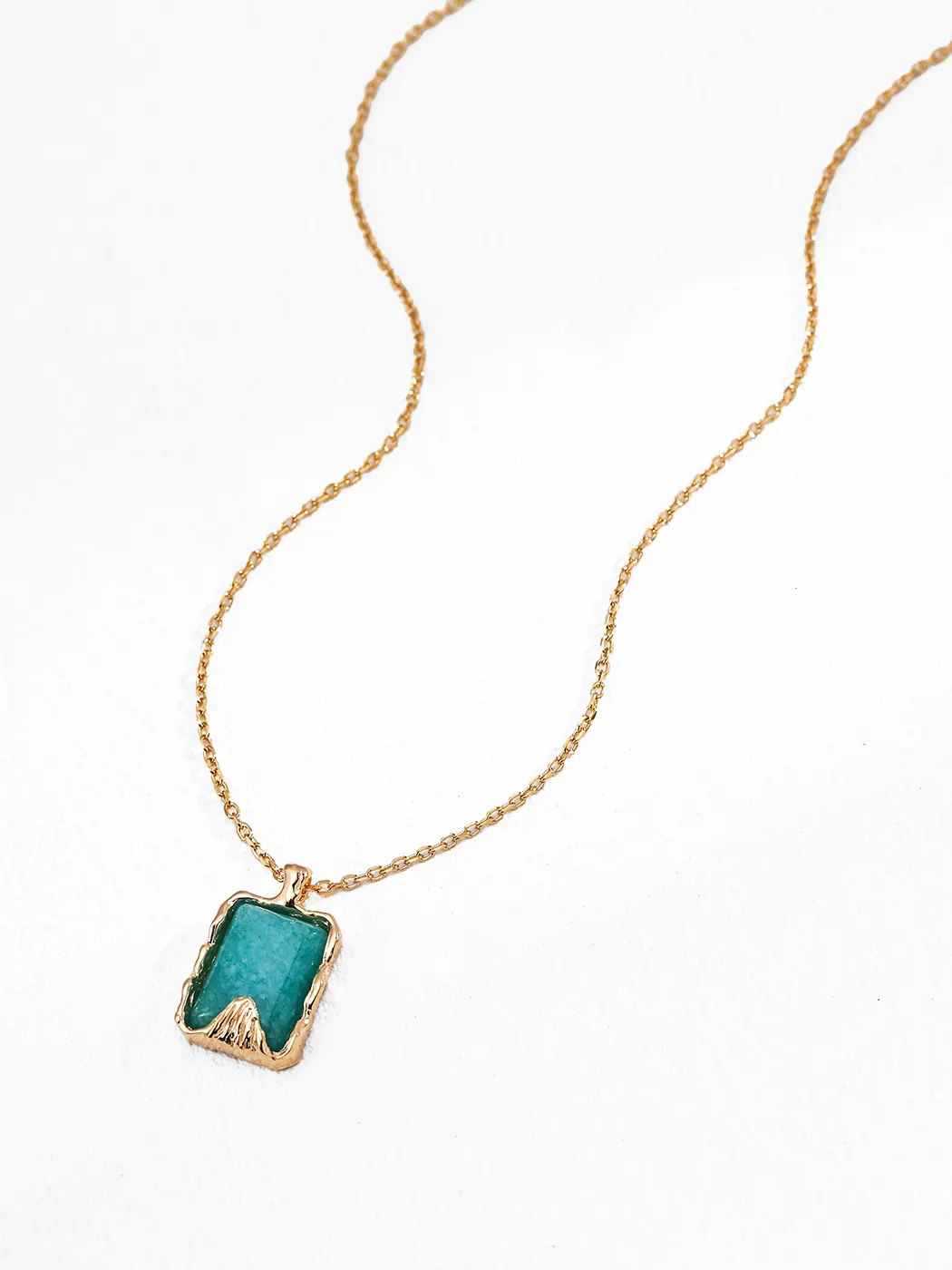 Mountain Lake Pendant with Amazonite in Sterling Silver - Image 2