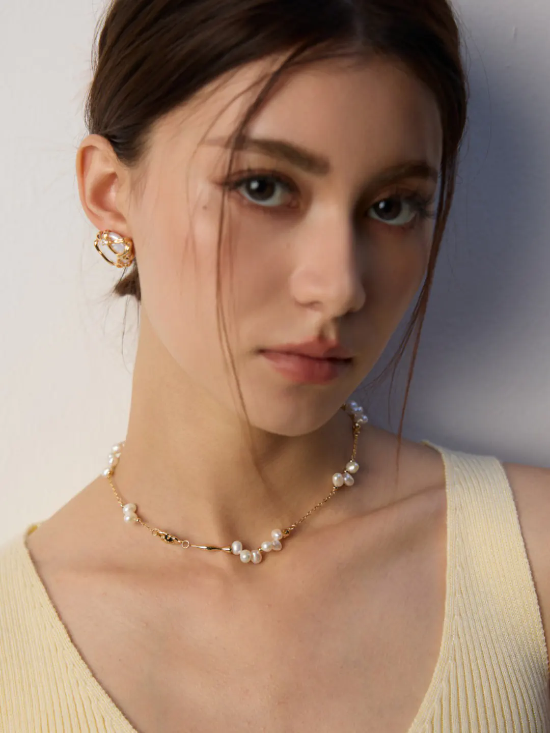 Obsidian Bloom Pearl Necklace with Black Onyx in Sterling Silver - Image 2