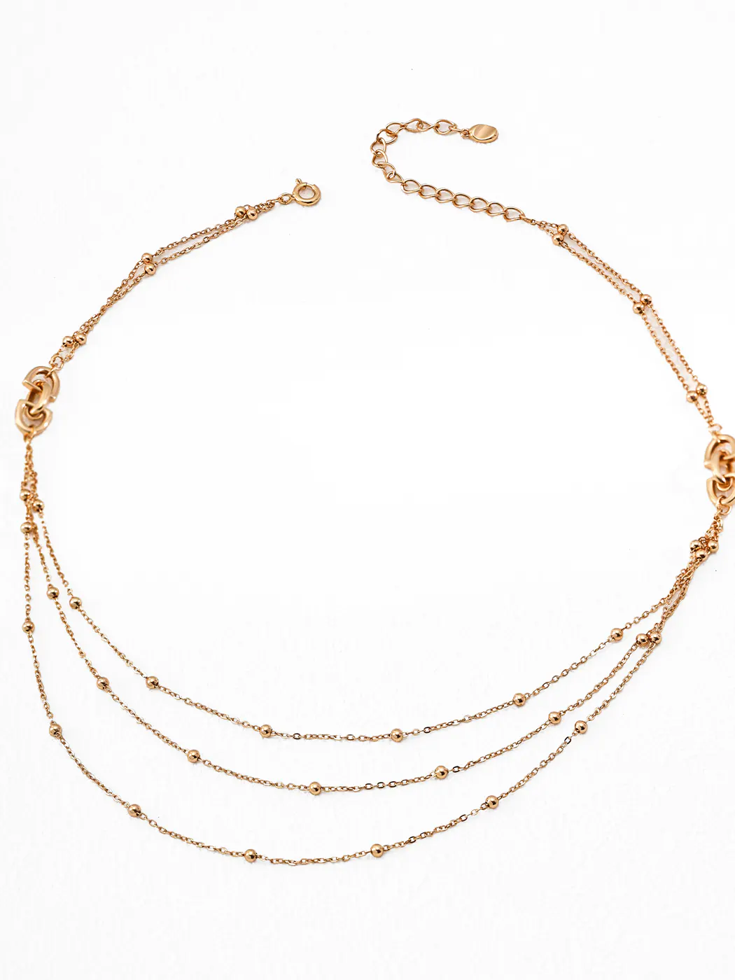 Stardust Layers Necklace Sterling Silver 18K Gold