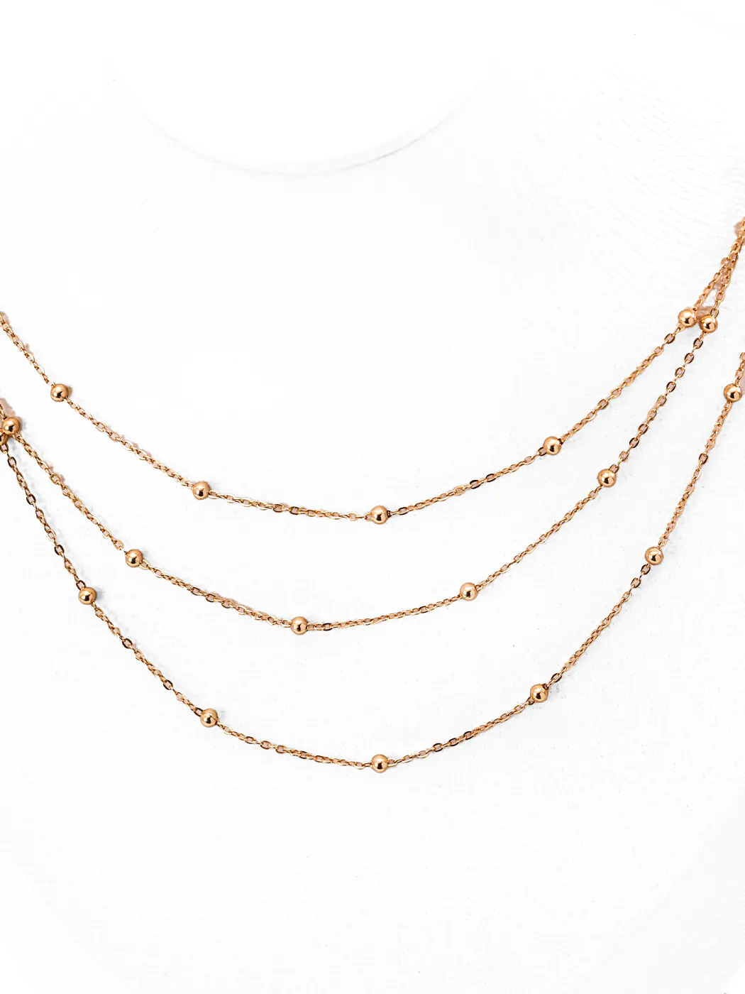 Stardust Layers Necklace Sterling Silver 18K Gold - Image 3