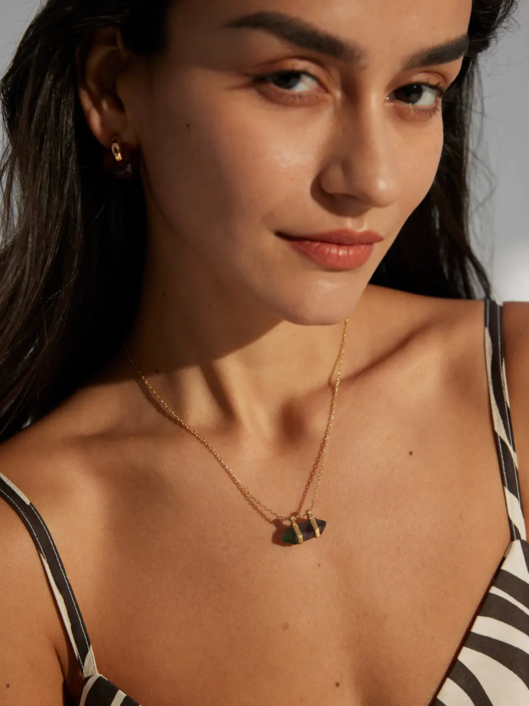 Prism Tiger Eye Pendant in Sterling Silver - Image 6