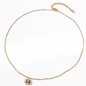 Emerald Pod Pendant Necklace in Sterling Silver