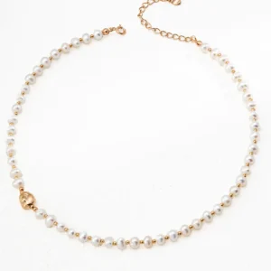 S925 Natural Pearl Necklace – Dainty Natural Pearl Necklace