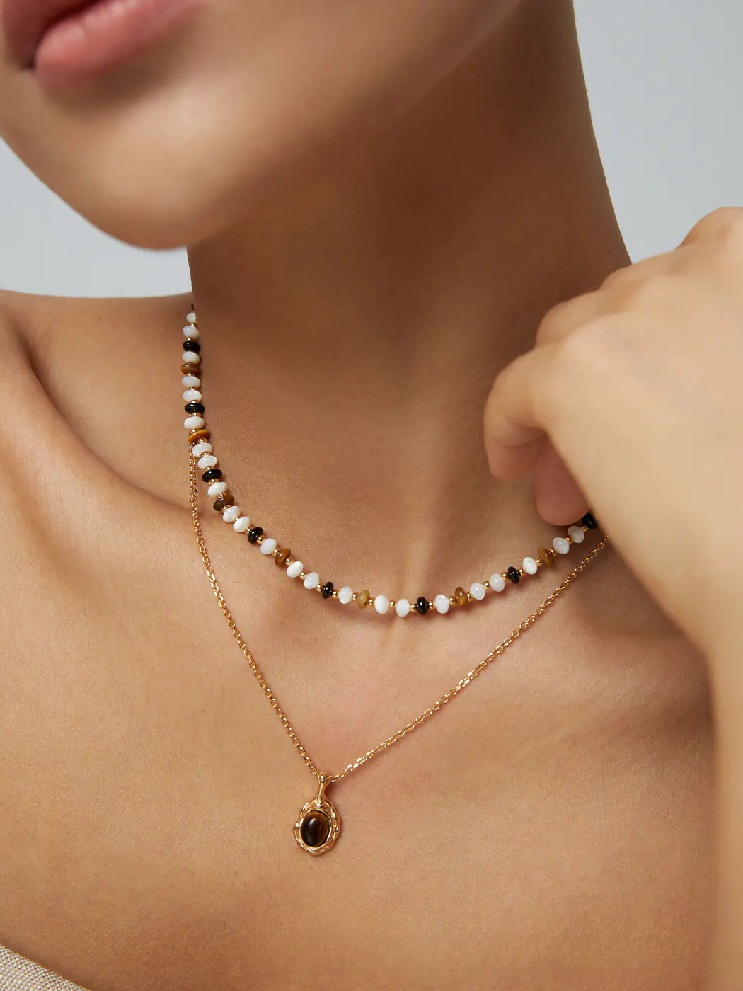 Emerald Vein Tiger Eye Pendant in Sterling Silver - Image 2