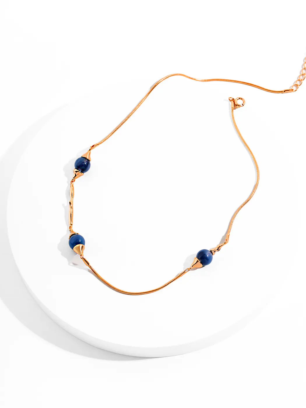 Floatstream Agate Necklace in S925 Silver - Image 2