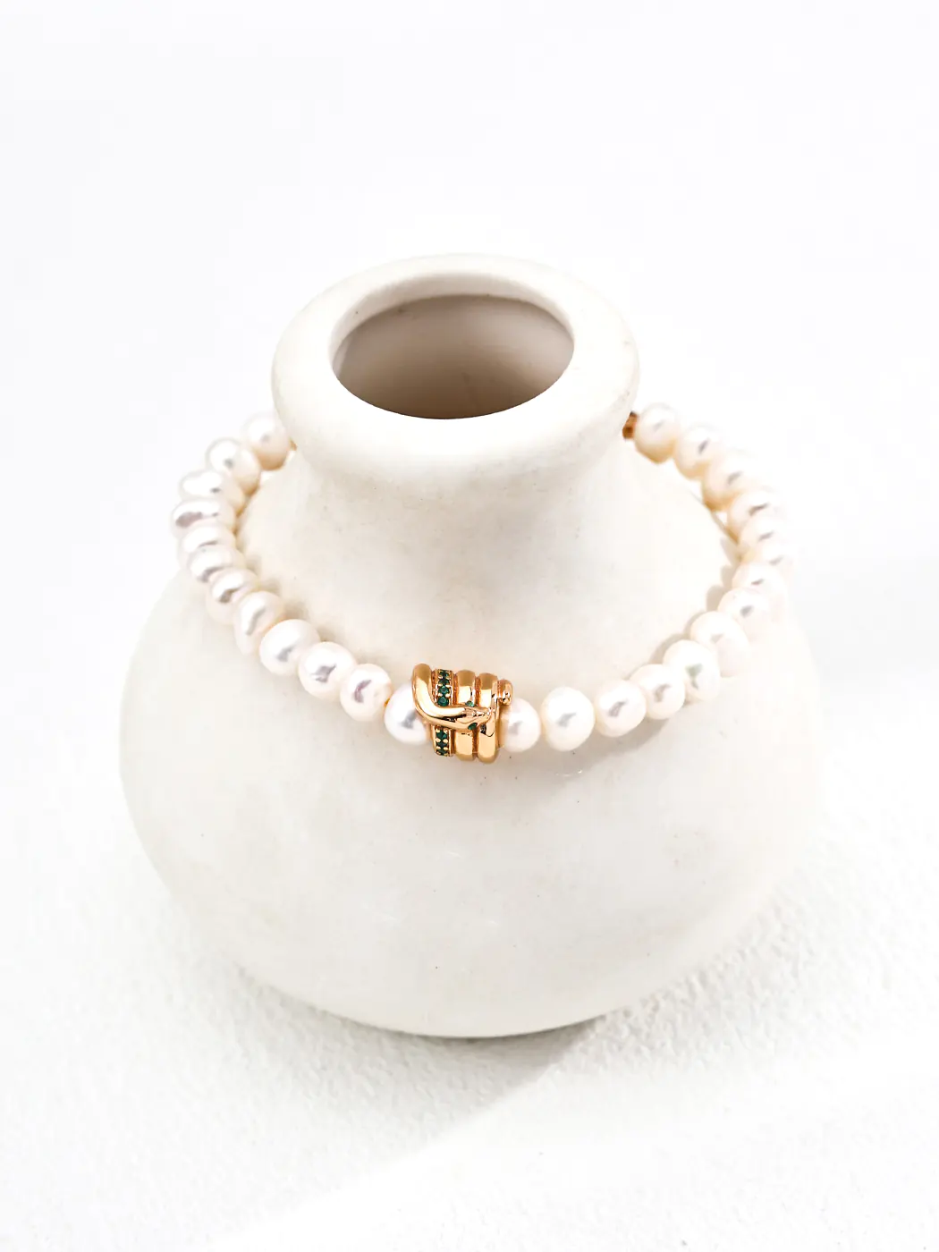 Pearl Zircon Bracelet in S925 Sterling Silver - Image 2