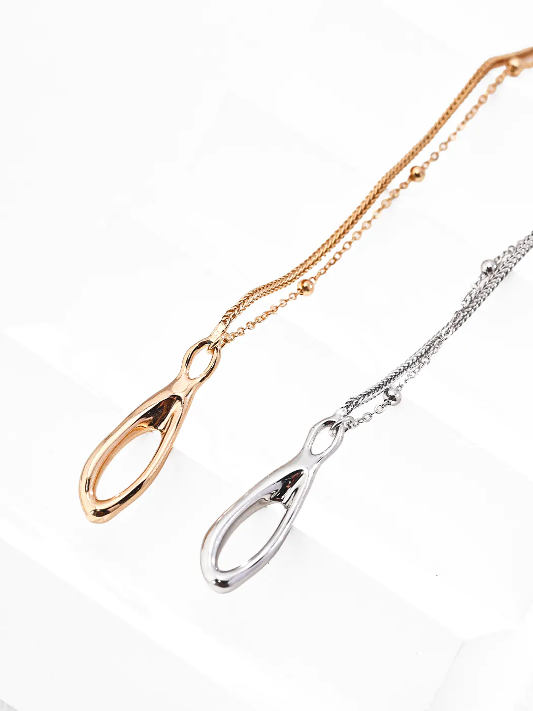 Layered Chain Bracelet – S925 Gold-Plated Sterling Silver