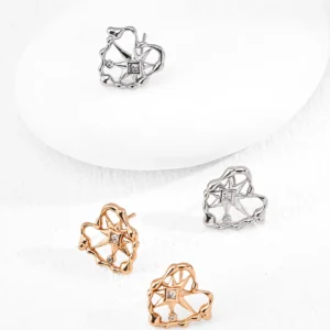 Celestial Guardian CZ Studs in Sterling Silver