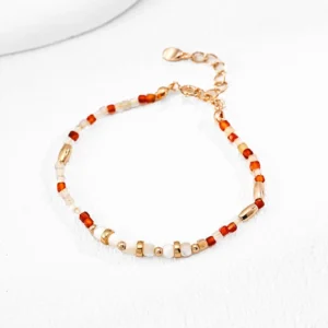Sunshine Warmth Agate Bracelet Sterling Silver