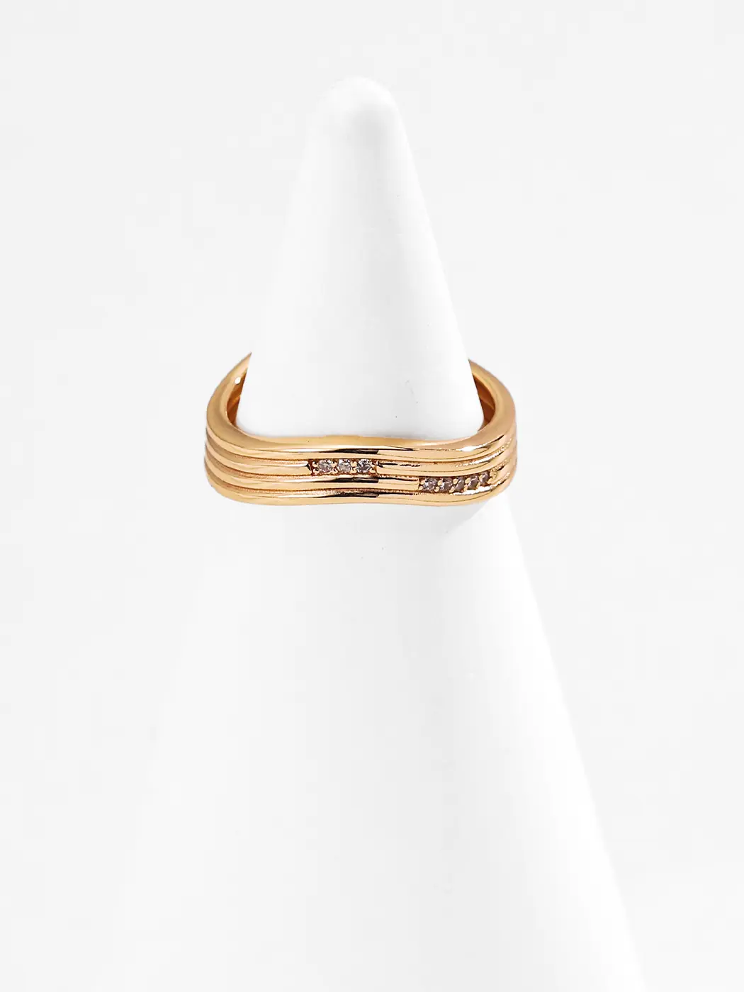 Rhythm Curve Band Sterling Silver Ring - Image 3