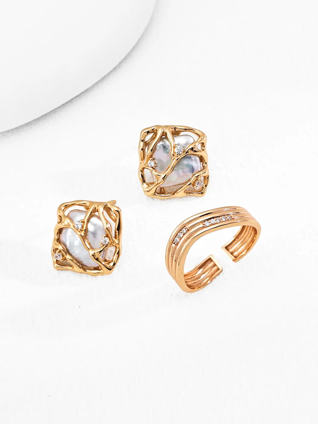 Rhythm Curve Band Sterling Silver Ring - Image 2