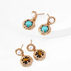 Coral Sea Pearl Earring in Sterling Silver