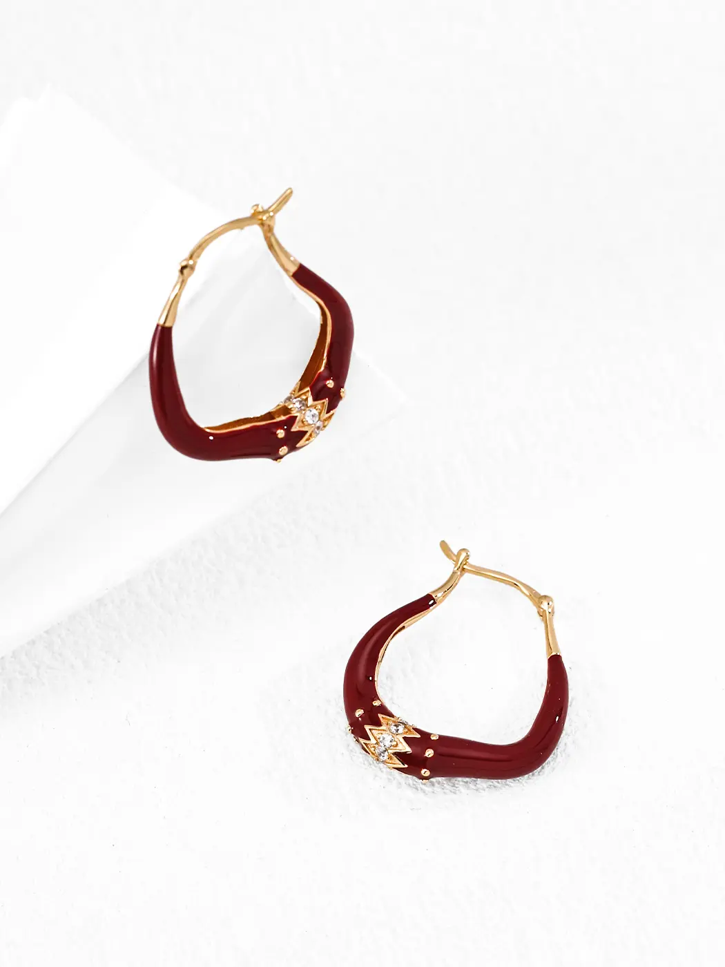 Living Enamel Earring in Sterling Silver - Image 2