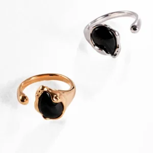 Streambound Onyx Ring in Sterling Silver