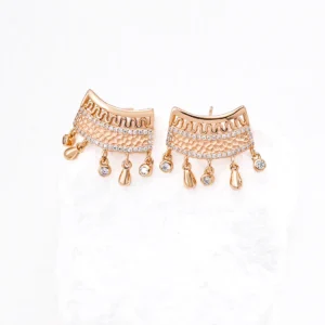 Regal Fan CZ Chandeliers in Sterling Silver