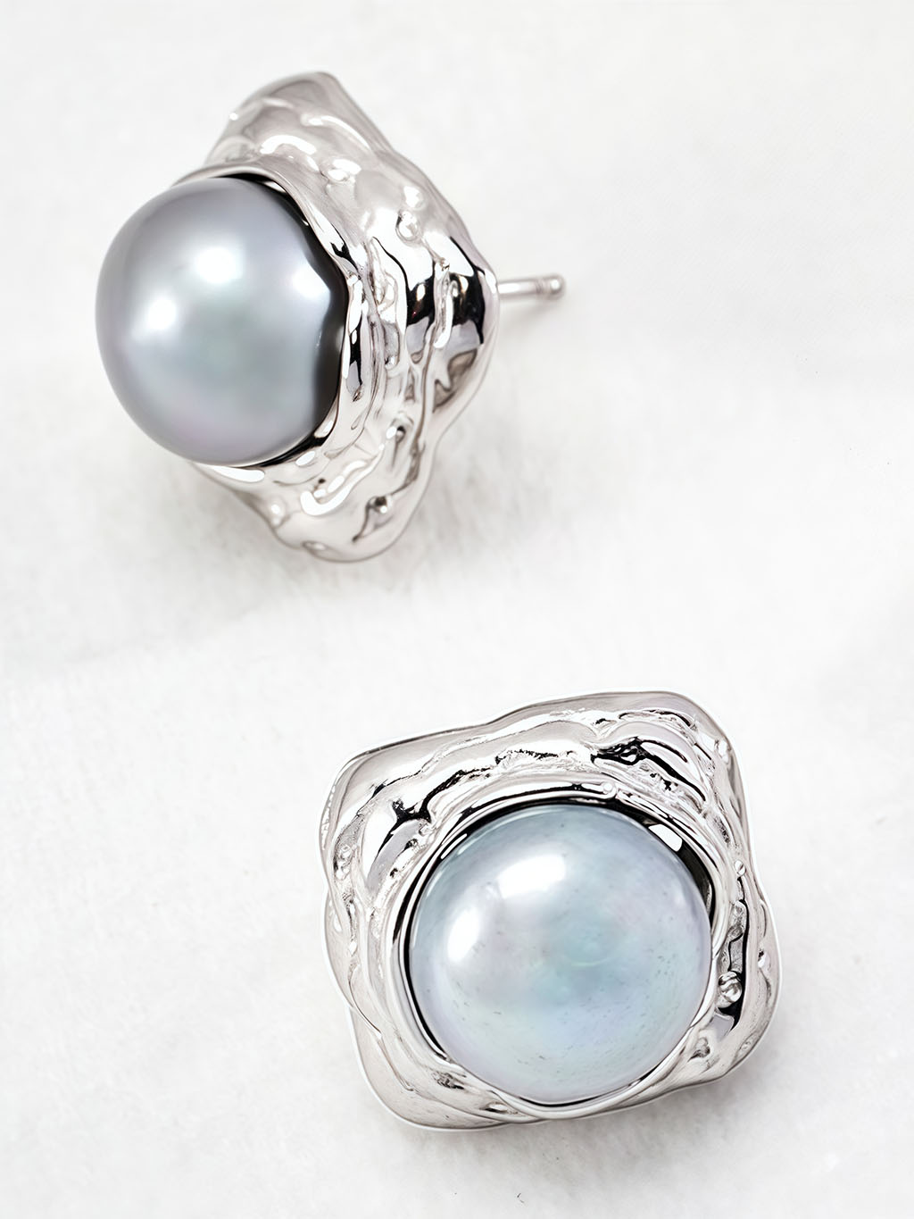 Pearl Stud Earrings – S925 Sterling Silver Vintage Gold & Silver - Image 5